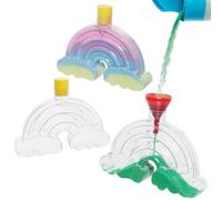 Baker Ross VC238 Bouteilles d'art avec sable arc-en-ciel - Lot de 4, ensemble de bouteilles d'art avec sable arc-en-ciel