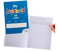 Baker Ross VC363 « My Lined Notebooks » A5, lot de 2, cahiers d'école, cahiers d'écriture pour enfants