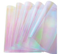 Baker Ross WA147 Feuilles de cellophane A4 irisées - Pack de 36, Cellophane scintillant pour enfants, Fournitures d’arts créatifs