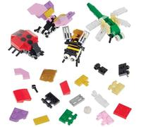 Baker Ross WA153 Kits de briques de construction pour insectes - Lot de 4, kits de construction en plastique amusants pour enfants