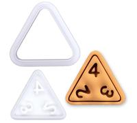 BAKERLOGY Dé D4 Mini Emporte-pièce & Tampon - Embosseur Fondant Tetraèdre à 4 Faces RPG pour Biscuits, Cupcakes, Soirée Jeux, Anniversaire Gamer, Maître du Jeu & Fantasy