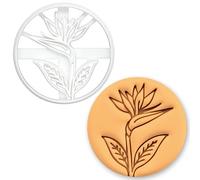 BAKERLOGY Emporte-pièce Fleur Oiseau de Paradis - Fleur Tropicale pour biscuits d’été, pâtisserie garden party, décoration fondant florale exotique