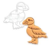 BAKERLOGY Emporte-pièce macareux entier - Découpe biscuit oiseau marin de l’Atlantique pour pâtisserie nature, cadeau pour amoureux des oiseaux, thème côtier, décoration de gâteaux