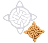 BAKERLOGY Emporte-pièce Noeud de Sorcière - Conception détaillée d'emporte-pièces pour la pâtisserie et l'artisanat, adaptée au fondant, à la pâte, à l'argile