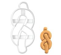 BAKERLOGY Emporte-pièce Nœud en huit - Conception détaillée d'emporte-pièces pour la pâtisserie et l'artisanat, adaptée au fondant, à la pâte, à l'argile