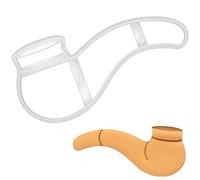 BAKERLOGY Emporte-pièce Pipe de Détective Biscuits et Fondant | Pipe rétro pour biscuits, sablés et fondant, idéale pour thème détective, enquête, mystère ou vintage.