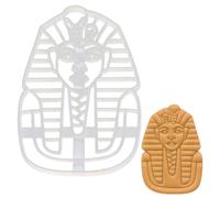 BAKERLOGY Emporte-pièce Toutânkhamon pour Biscuit et Fondant | Toutânkhamon détaillé pour biscuits et fondant, idéal pour Égypte antique, pharaons, histoire et pâtisserie créative.