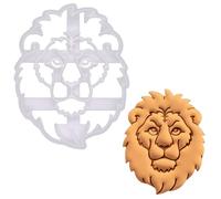 BAKERLOGY Emporte-pièce Visage de Lion - Conception détaillée d'emporte-pièces pour la pâtisserie et l'artisanat, adaptée au fondant, à la pâte, à l'argile