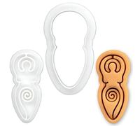BAKERLOGY Mini Emporte-Pièce & Tampon Déesse Spirale - Féminin Sacré & Spiritualité Païenne