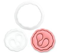 BAKERLOGY Mini Emporte-pièce & Tampon Éosinophile - Globule Blanc pour Fondant, Biscuits, Sablés, Immunologie, Hématologie, Soins Infirmiers & Médecine