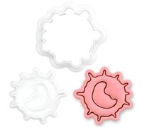 BAKERLOGY Mini Emporte-pièce & Tampon Monocyte - Globule Blanc pour Fondant, Biscuits, Sablés, Immunologie, Hématologie, Soins Infirmiers & Médecine