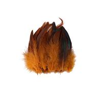 BakerMiche 100pcs Plumes de Faisan, Confortables et Douces Plumes de Faisan 14-20cm Plume Artificielle Plumes de Faisan pour Artisanat Bricolage Décoration Costume Prop Décoration Orange