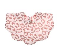 BakerMiche Bavoir Bandana Bébé, 2 Bouton Réglable Biologique et Absorption de l'eau pour Bébés Coton Bavoirs Bébé pour Bébé de 0 Mois à 3 Ans LéOpard Rose