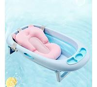Bakermiche Coussin de Bain réglable pour siège de Bain Coussin de Bain pour bébé Siège de Bain pour Tout-Petit réducteur de Baignoire Tapis de Bain antidérapant Pliable Confortable siège de Bain