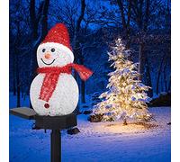 BakerMiche Lampe Solaire Extérieur Lampes Solaires Jardin Décoration de Noël Extérieur Lumineuse Etanche Lampe Sans Fil LED Guirlande Lumineuse Éclairage pour chemins Lumineuses Décoration Noel LED