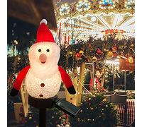 BakerMiche Lampe Solaire Extérieur Lampes Solaires Jardin Décoration de Noël Extérieur Lumineuse Etanche Lampe Sans Fil LED Guirlande Lumineuse Éclairage pour chemins Lumineuses Décoration Noel LED