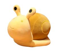 BakerMiche Mignon Escargot en Peluche Jouet Oreillers en Peluche Dessin Animé Escargot en Peluche Poupées en Peluche étreignant Coussin Animaux Figures Canapé Maison Chambre Salon Décor, 20cm/Jaune