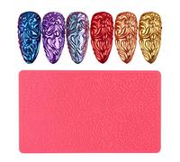 BakerMiche Nail Art 3D Gaufrage Impression Silicone Modèle Moule Forme Dongle Décoration Kit Creative DIY Nail Transfert Autocollant Ensemble Nail Art Gaufrage Plaque Nail Art Peinture
