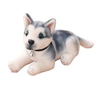 BakerMiche Peluche Animal Poupée Peluche Husky Peluches Simulation Figurines Animales Chien Jouet en Peluche Oreiller Câlin Peluches Peluches Cadeaux d'anniversaire pour Les Enfants