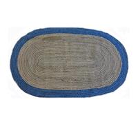 Bakero Roberta 59 Ovale Naturel/Bleu 90 x 160 cm