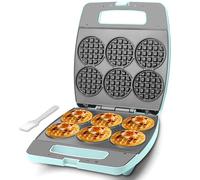 Baker's Friend Mini Gaufrier Multi, pour faire des petites gaufres de 6 x 8 cm, parfait pour les familles et les particuliers, excellent choix pour le petit déjeuner, le brunch, les fêtes et les évén