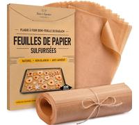 Baker's Signature - Papier Sulfurisé 220 Feuilles - Format Demi 30x41cm, Antiadhésif pour la Cuisson, la Cuisine & la Rôtisserie - Facile à Utiliser & à Nettoyer