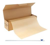 Baker's Signature Rouleau de papier sulfurisé imperméable et découpable pour pâtisserie, cuisine, barbecue, cuisson à la vapeur et Airfryer (marron)