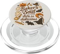 Baker's Soul Life Is Delicious Kid Pâtisserie assortie pour Halloween PopSockets PopGrip pour MagSafe