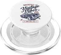 Bakersfield CA Vintage Vibes Voiture Classique Motif Vieilli PopSockets PopGrip pour MagSafe