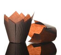 Bakery direct 400 Chocolat Cônes à muffins Marron cas petits pains