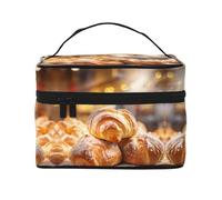 Bakery Grande trousse de maquillage pour femme, trousse de maquillage de voyage portable, (22,9 x 16,5 x 15,7 cm), grande trousse de maquillage pour filles