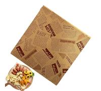 Bakery Paper 100 Pieces, Heat-Resistant Baking Liners, Non-Stick Sandwich Wrapping Paper for Bakery, Pastry, French Fries, Desserts, Cooking and Baking, Durable, Convenient and Food Safe