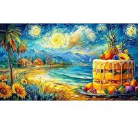 Bakery-Still-Life-with-Muffins-and-Jam 1000 pièces Puzzle pour Adultes Papier recyclé Jeu Familial Amusant & Stimulant Idée Cadeau Parfaite pour décoration Murale et Cadeaux 70x50/1000 pièces