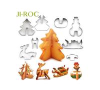 Bakery utensils Stainless steel 3D three-dimensional cookie mold Stainless steel Christmas cookie mold Christmas cookie mold