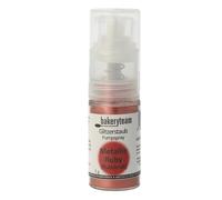 bakeryteam Poudre végétalienne métallisée Dust Ruby sans propulseur pour une brillance uniforme rouge rubis sur toutes les créations culinaires et autres aliments 5 g