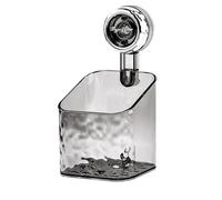 Baketron Salle De Bains Etagere Ventouse，Étagère Avec Motif Glacier，Boîte De Rangement Mural Pour Toilettes，Peut être Renforcé Par Rotation，Rangement Des Serviettes Et Autres Articles Divers（S-gris）