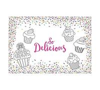 Bakeware Lot de 61 Sets de Table colorés « So Delicious » de 28 x 40,6 cm - Accessoire de Table Haut de Gamme, Parfaits pour Les fêtes et Une Utilisation Quotidienne