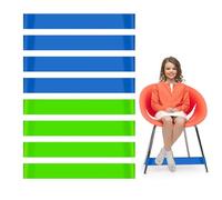 BakeWhiz Lot de 8 bandes de chaise extensibles pour enfants souffrant de TDAH et d'autisme sensoriel - Sangles élastiques pour chaises, bureau, TDAH, SPD, yoga, fitness
