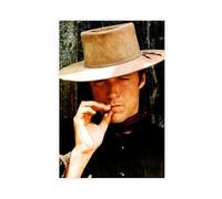 BAKHFTR Clint Eastwood - Photographie vintage sur toile - Décoration murale pour salon, chambre à coucher - 40 x 60 cm