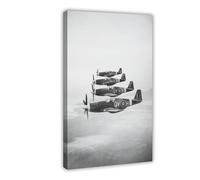 BAKHFTR Impression sur toile historique pour salon, chambre à coucher, 60 x 90 cm, noir et blanc