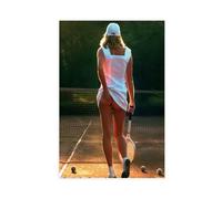 BAKHFTR Poster Athena sur toile représentant une fille de tennis des années 80, décoration murale pour salon, chambre à coucher (50 x 75 cm)