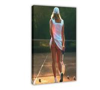 BAKHFTR Poster Athena sur toile représentant une fille de tennis des années 80, décoration murale pour salon, chambre à coucher (50 x 75 cm)