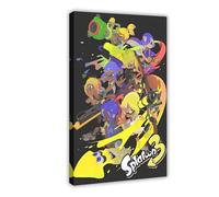 BAKHFTR Poster de jeu Splatoon (1) sur toile pour décoration de chambre à coucher, bureau, chambre, cadeau 20 x 30 cm