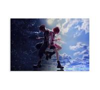 BAKHFTR Poster Kingdom Hearts Game sur toile - Décoration murale pour salon, chambre à coucher - 20 x 30 cm