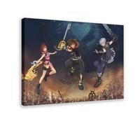 BAKHFTR Poster Kingdom Hearts Game sur toile - Décoration murale pour salon, chambre à coucher - 30 x 45 cm