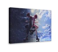 BAKHFTR Poster Kingdom Hearts Game sur toile - Décoration murale pour salon, chambre à coucher - 60 x 90 cm