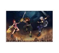 BAKHFTR Poster Kingdom Hearts Game sur toile pour décoration de chambre à coucher, bureau, chambre, cadeau (50 x 75 cm)