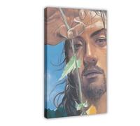 BAKHFTR Vagabond Poster - Impression sur toile encadrée Manga Takehiko Inoue pour décoration de chambre à coucher, bureau, chambre, cadeau (40 x 60 cm)