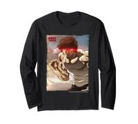 Baki Hanma Red Eyes The Grappler Manga Anime Martial Arts Manche Longue
