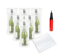 Bakiauli 15 Pièces Protections de Bouteilles de vin, Sacs d'emballage avec Pompe - Colonne d'air Gonflable, Enveloppement de Coussin à Bulle pour Bagages,Voyage, Transport